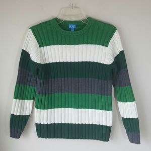 ☘THE CHILDREN'S PLACE Green Striped Sweater